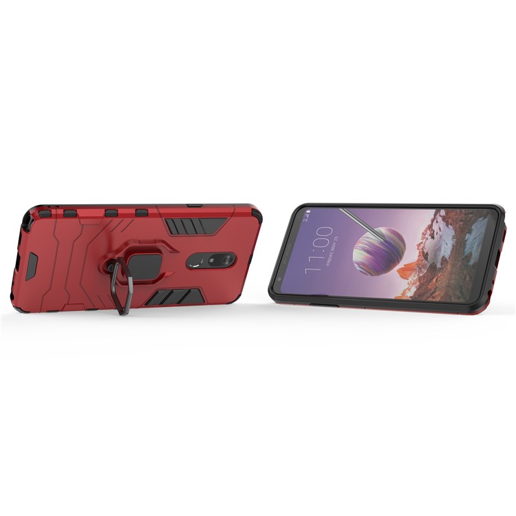 Cool di Guardia di Guardia Del Kickstand Pc+coperchio Telefonico Tpu Per LG Stylo 5 - Rosso-5