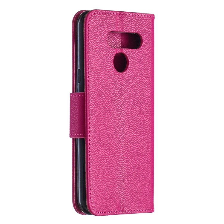 Coque De Protection En Cuir PU Pour LG K50 / Q60 - Rose-3