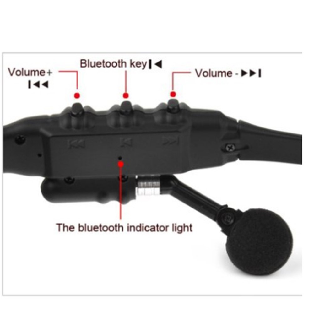 Wireless Bluetooth Sunglasses Headset Headphone for iPhone Samsung HTC Sony LG-6