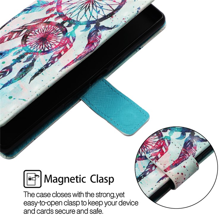 3D Painting Pattern Leather Phone Shell for LG K40/K12+/K12 Plus - Painting Dream Catcher-6
