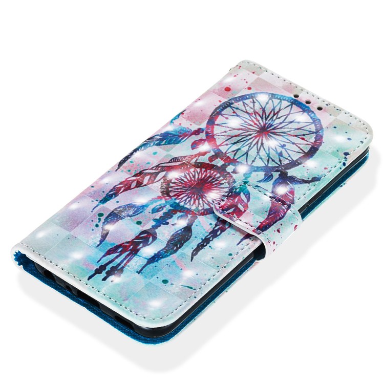 3D Painting Pattern Leather Phone Shell for LG K40/K12+/K12 Plus - Painting Dream Catcher-7