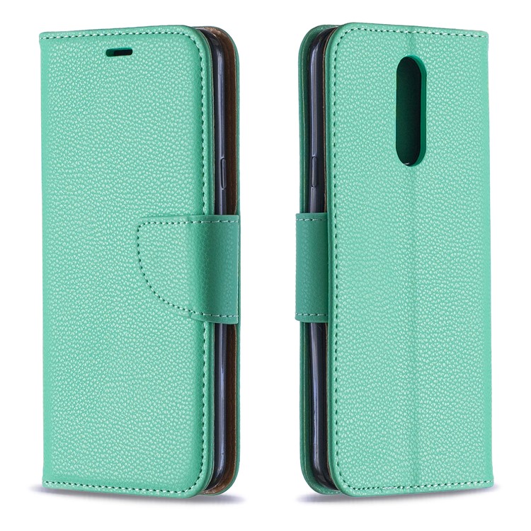 Litchi Texture PU Leather Phone Cover for LG K40 / K12 Plus - Green-4