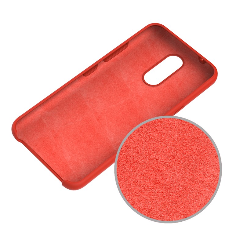 Liquid Silicone Phone Cover Shell Case for LG K40 / K12+ / K12 Plus - Red-5