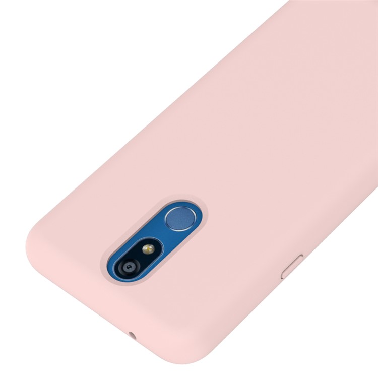 Liquid Silicone Phone Cover Shell Case for LG K40 / K12+ / K12 Plus - Pink-3