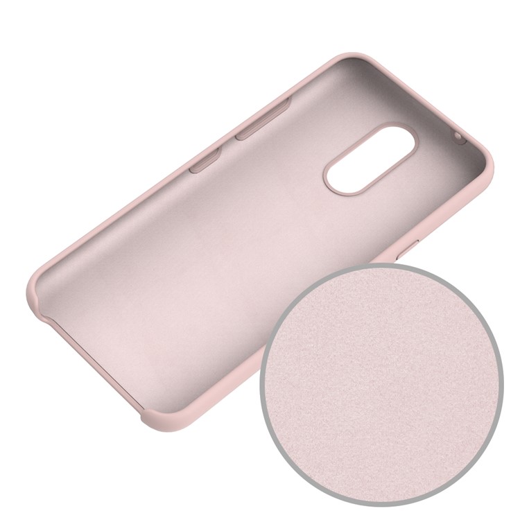 Liquid Silicone Phone Cover Shell Case for LG K40 / K12+ / K12 Plus - Pink-5