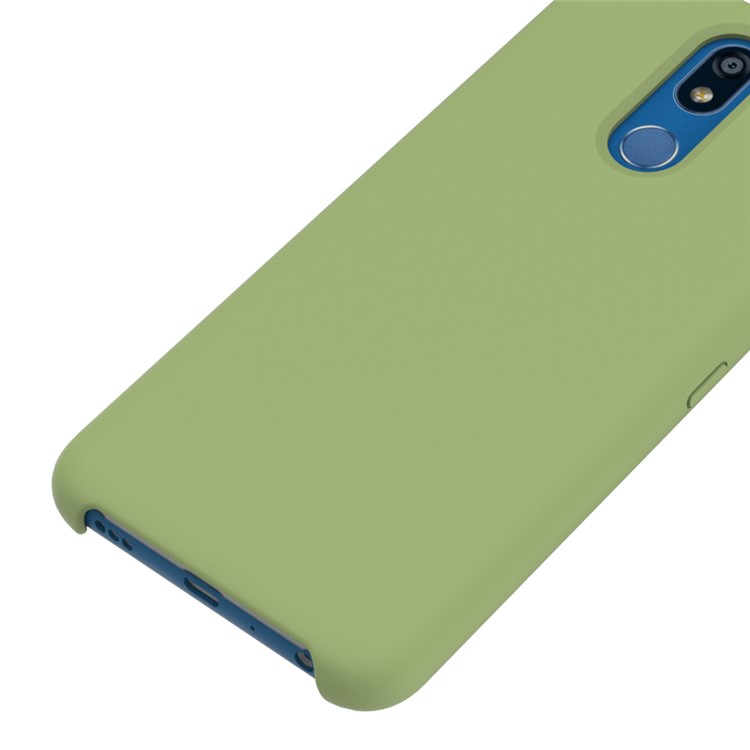 Liquid Silicone Phone Cover Shell Case for LG K40 / K12+ / K12 Plus - Green-4