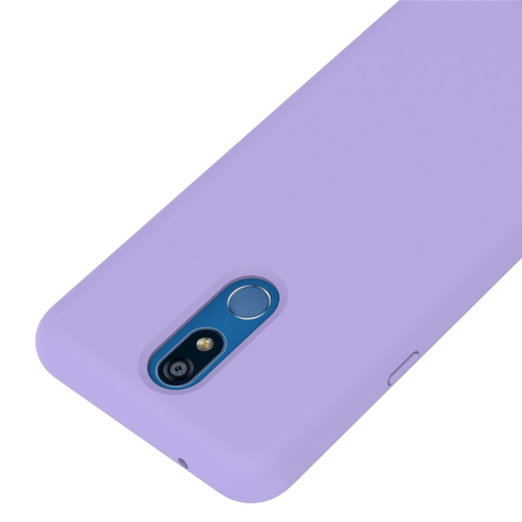Liquid Silicone Phone Cover Shell Case for LG K40 / K12+ / K12 Plus - Purple-3