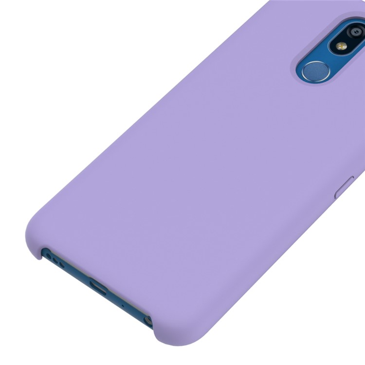 Liquid Silicone Phone Cover Shell Case for LG K40 / K12+ / K12 Plus - Purple-4