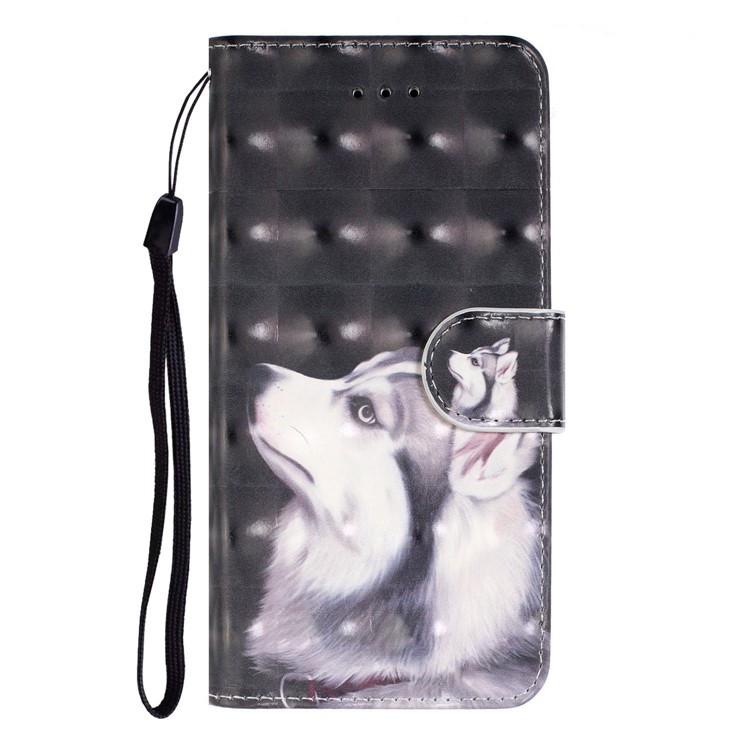 Pattern Printing Leather Wallet Stand Casing Covering for LG K40 / K12+ / K12 Plus - Fox-5