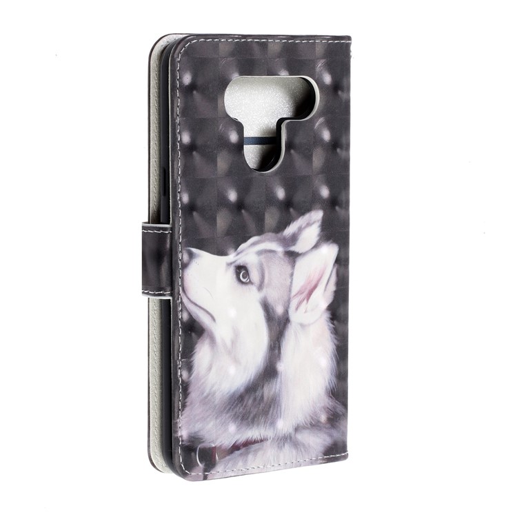 3D Printing Texture Leather Cell Phone Casing for LG K50 / Q60 - Fox-4