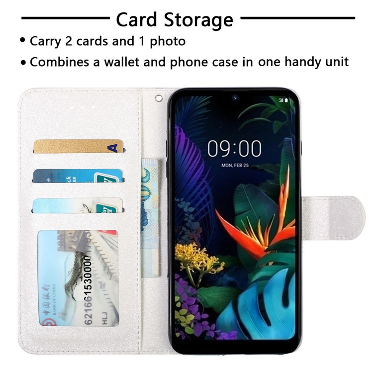 3D Printing Texture Leather Cell Phone Casing for LG K50 / Q60 - Elks-9