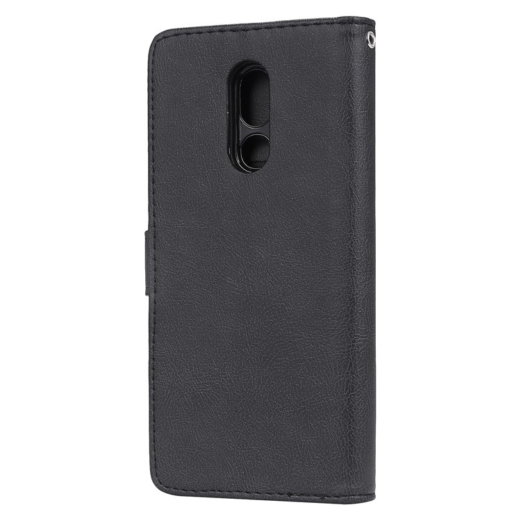 Magnetic Detachable 2-in-1 Leather Wallet Case for LG Stylo 5 - Black-3