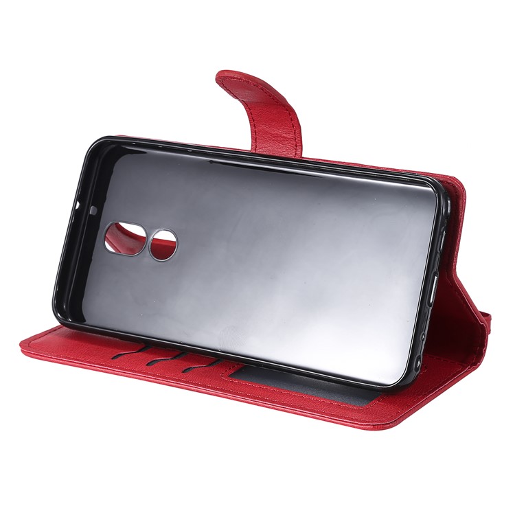 Magnetic Detachable 2-in-1 Leather Wallet Case for LG Stylo 5 - Red-6