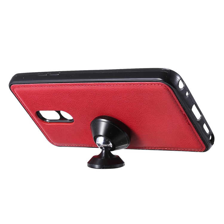 Magnetic Detachable 2-in-1 Leather Wallet Case for LG Stylo 5 - Red-8