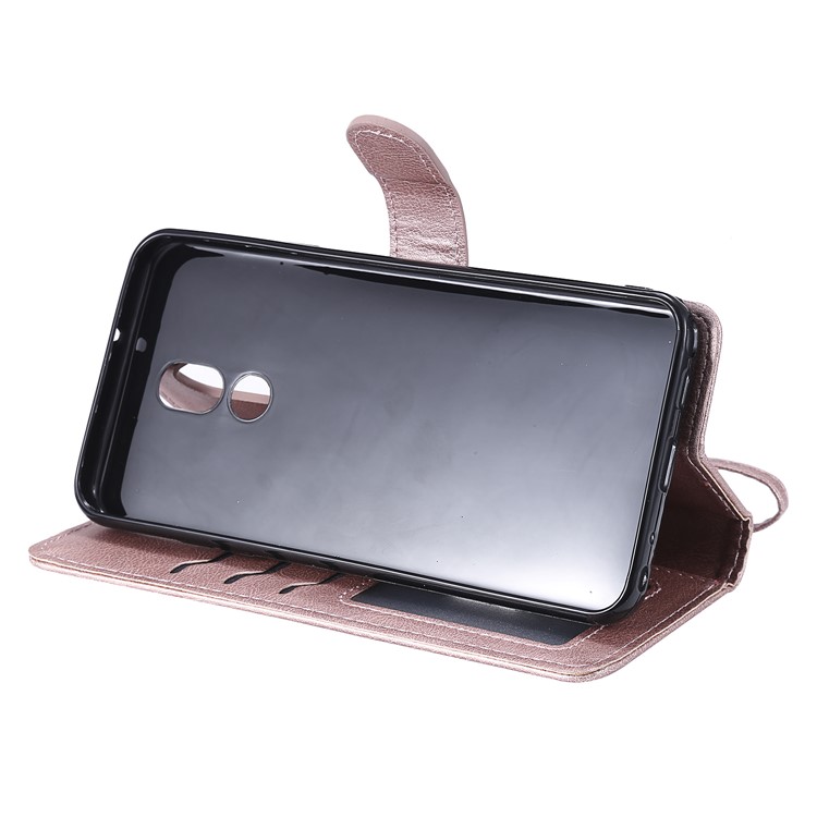 Magnetic Detachable 2-in-1 Leather Wallet Case for LG Stylo 5 - Rose Gold-6