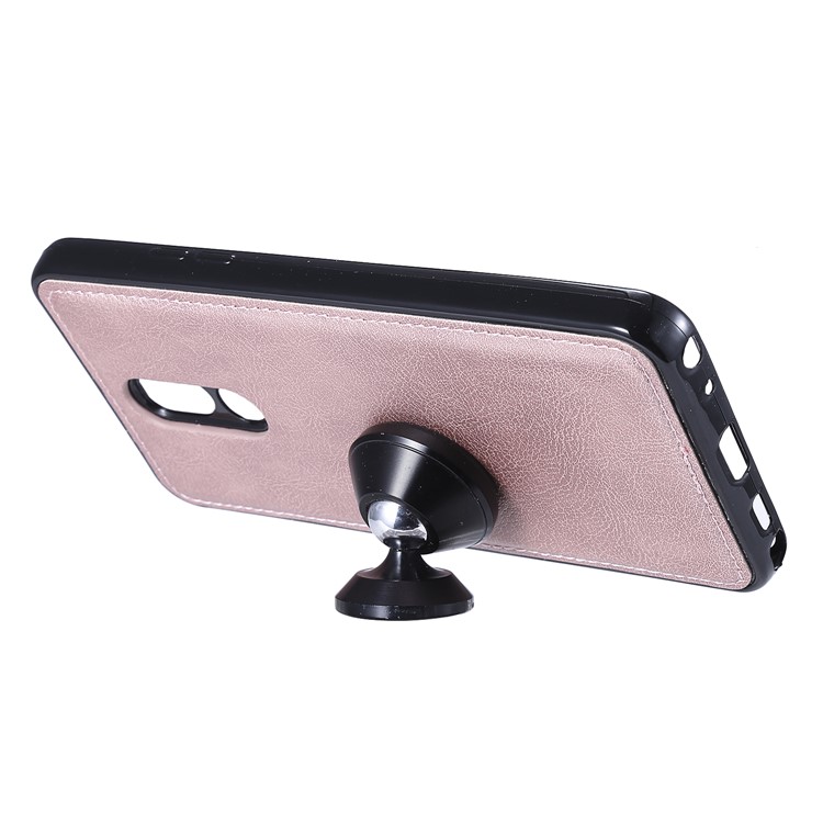 Magnetic Detachable 2-in-1 Leather Wallet Case for LG Stylo 5 - Rose Gold-8