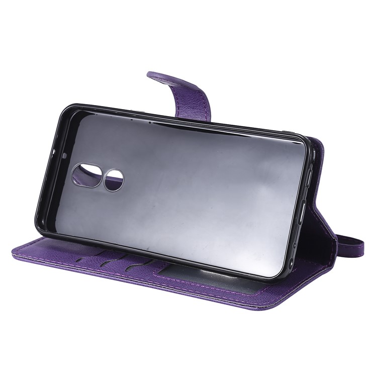 Magnetic Detachable 2-in-1 Leather Wallet Case for LG Stylo 5 - Purple-6