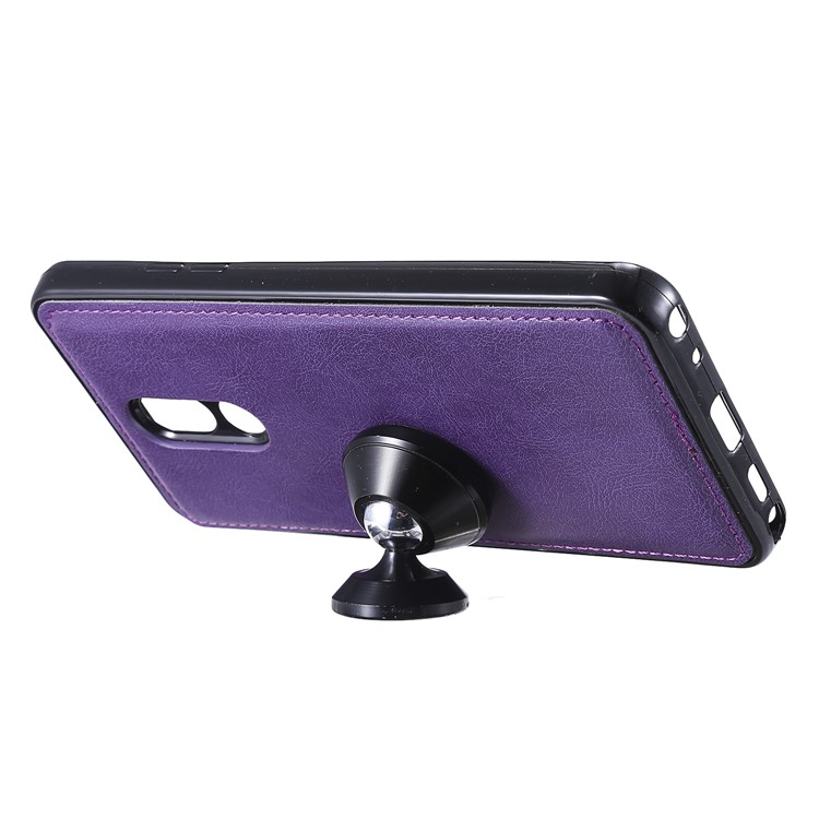 Magnetic Detachable 2-in-1 Leather Wallet Case for LG Stylo 5 - Purple-8