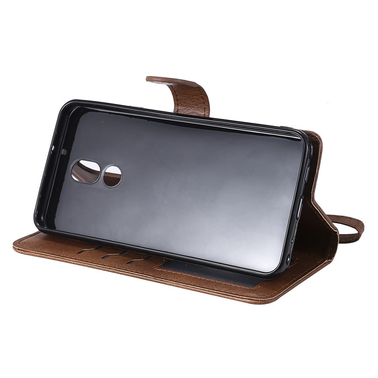 Magnetic Detachable 2-in-1 Leather Wallet Case for LG Stylo 5 - Brown-6