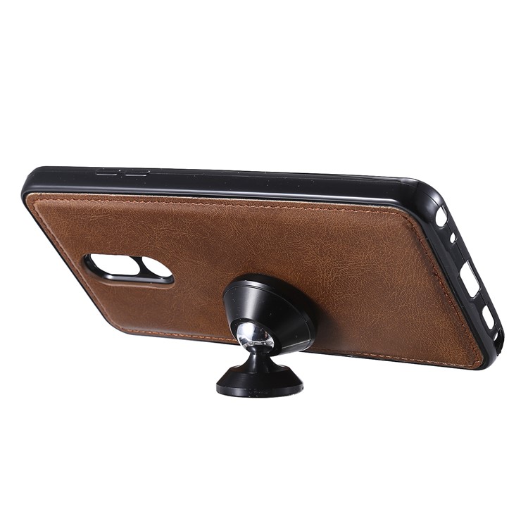 Magnetic Detachable 2-in-1 Leather Wallet Case for LG Stylo 5 - Brown-8