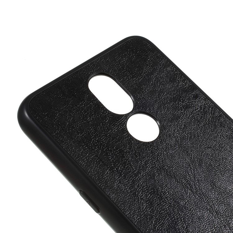 Crazy Horse Leather Coated PC + TPU Back Case for LG K40 - Black-4