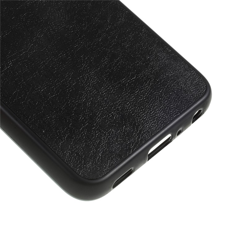 Crazy Horse Leather Coated PC + TPU Back Case for LG K40 - Black-5