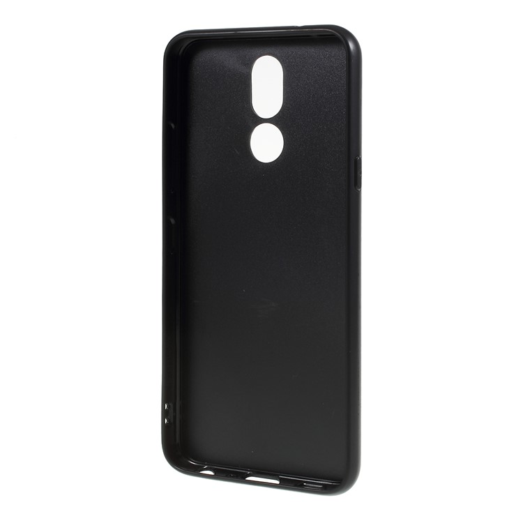 Crazy Horse Leather Coated PC + TPU Back Case for LG K40 - Red-3