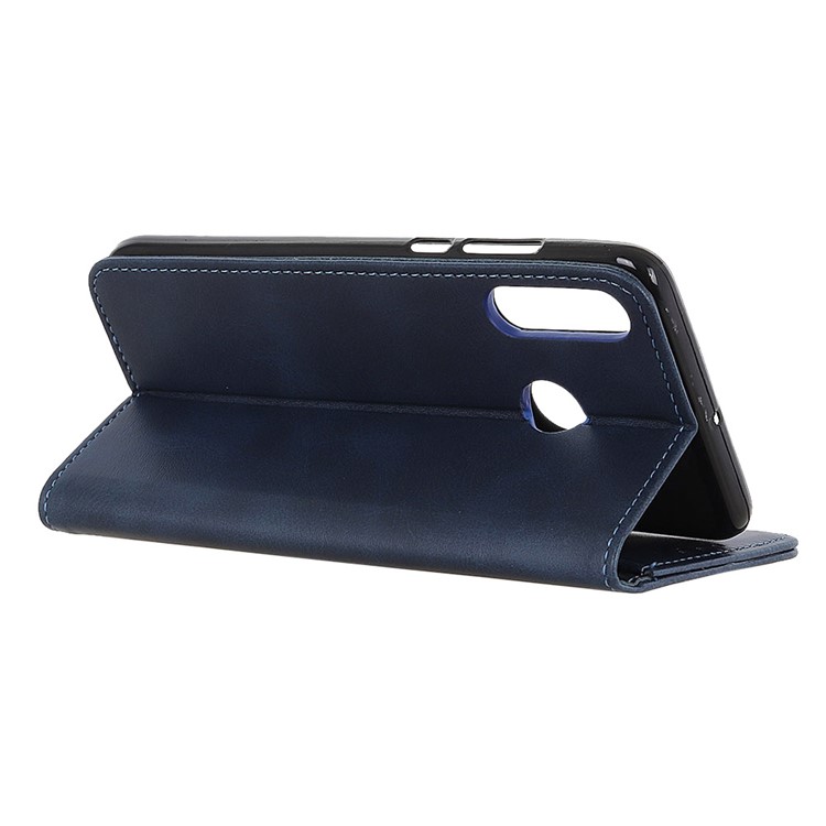 Embalagem Magnética Do Telefone Da Carteira Do Suporte Do Couro Do Plutônio Para O LG W10 - Azul-7