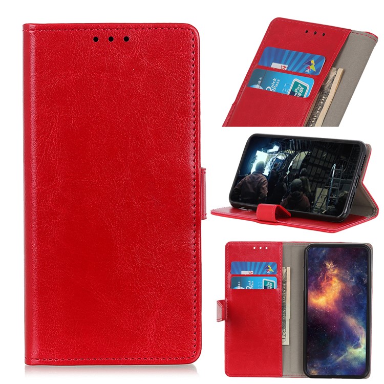 Custodia A Portafoglio In Pelle Custodia Per LG W10 - Rosso-1