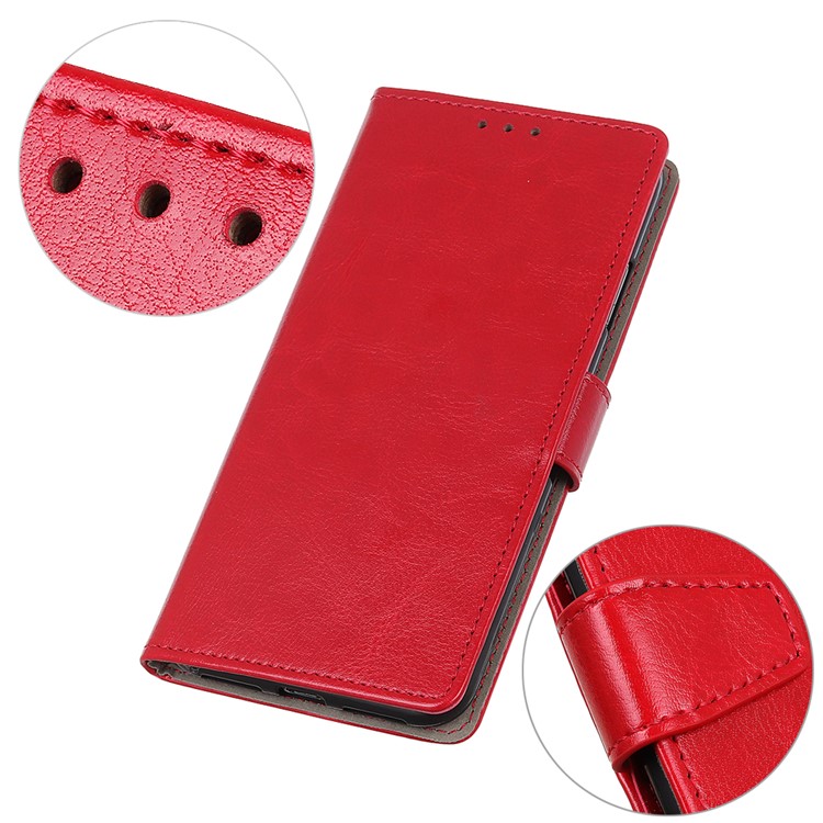 Custodia A Portafoglio In Pelle Custodia Per LG W10 - Rosso-3