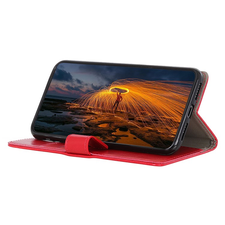 Custodia A Portafoglio In Pelle Custodia Per LG W10 - Rosso-7