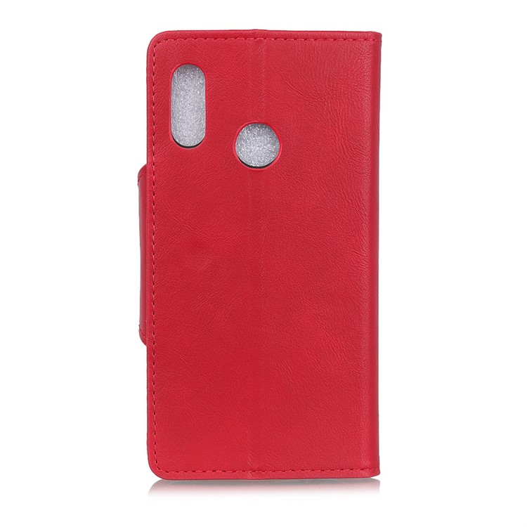 For LG W10 PU Leather Wallet Stand Cell Phone Case Cover - Red-10
