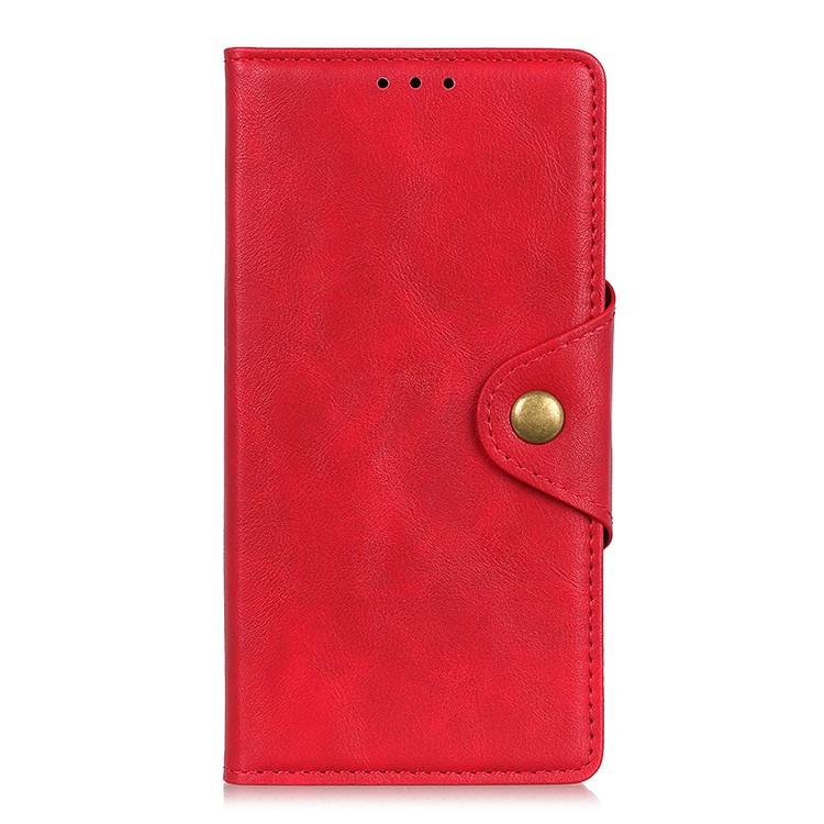 For LG W10 PU Leather Wallet Stand Cell Phone Case Cover - Red-4