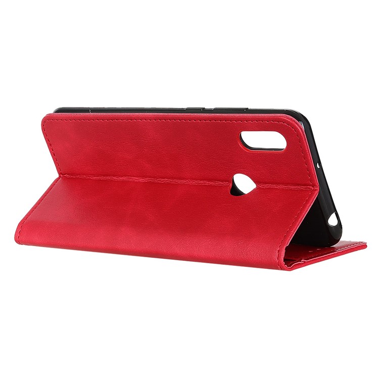 Wallet Stand Leather Phone Cover Case for LG W10 - Red-7