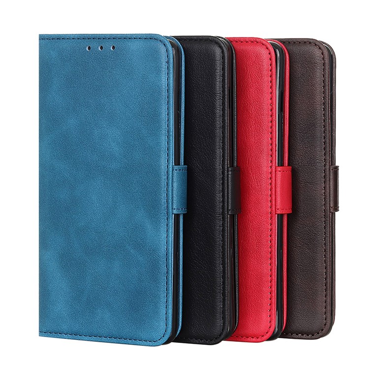 Wallet Stand Leather Phone Cover Case for LG W10 - Red-9