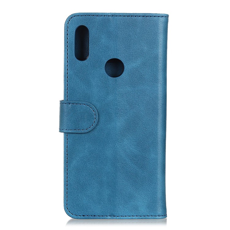 Wallet Stand Leather Phone Cover Case for LG W10 - Blue-3