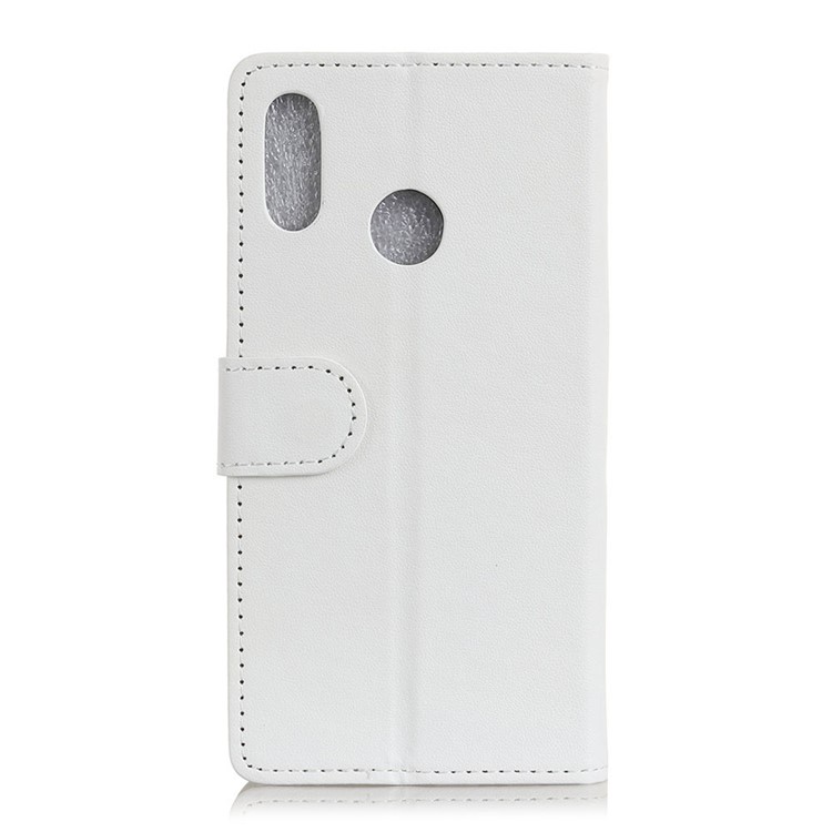 For LG W10 Magnetic PU Leather Stand Wallet Flip Casing - White-1