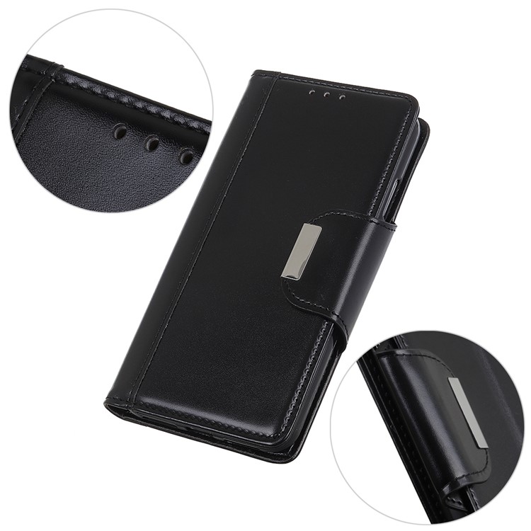 Etui Portefeuille Pour LG W30 PU Leather Etui Support Sangle Magnétique Double Face - Noir-5