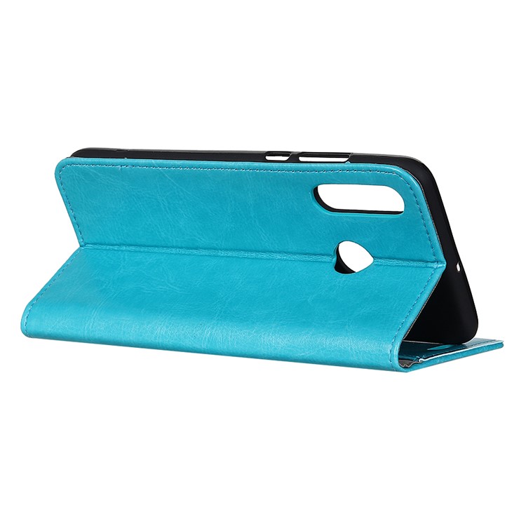 Crazy Horse Ledertasche Für LG W30 - Blau-10