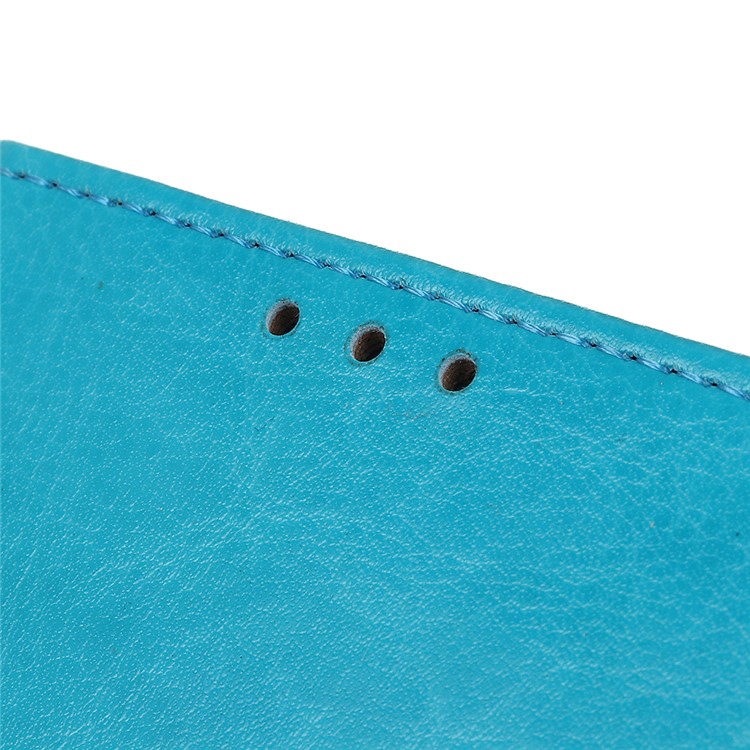 Crazy Horse Ledertasche Für LG W30 - Blau-5