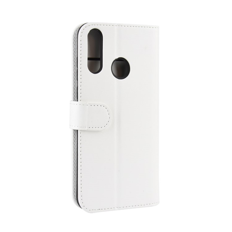 Crazy Horse Texture Wallet Stand Flip Leather Shell for LG W30 - White-4