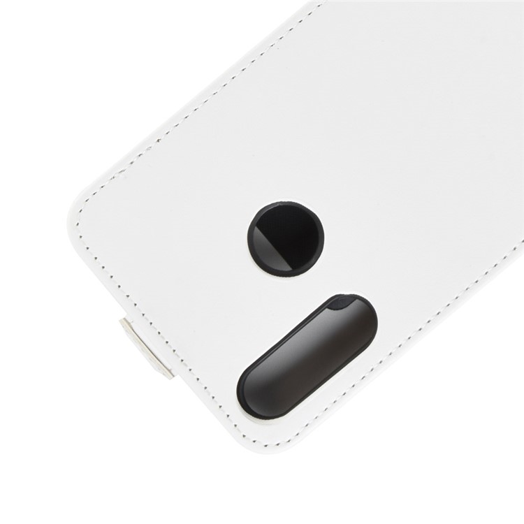 Crazy Horse Vertical Flip Leather Phone Cover with Card Slot for LG W30 - White-4