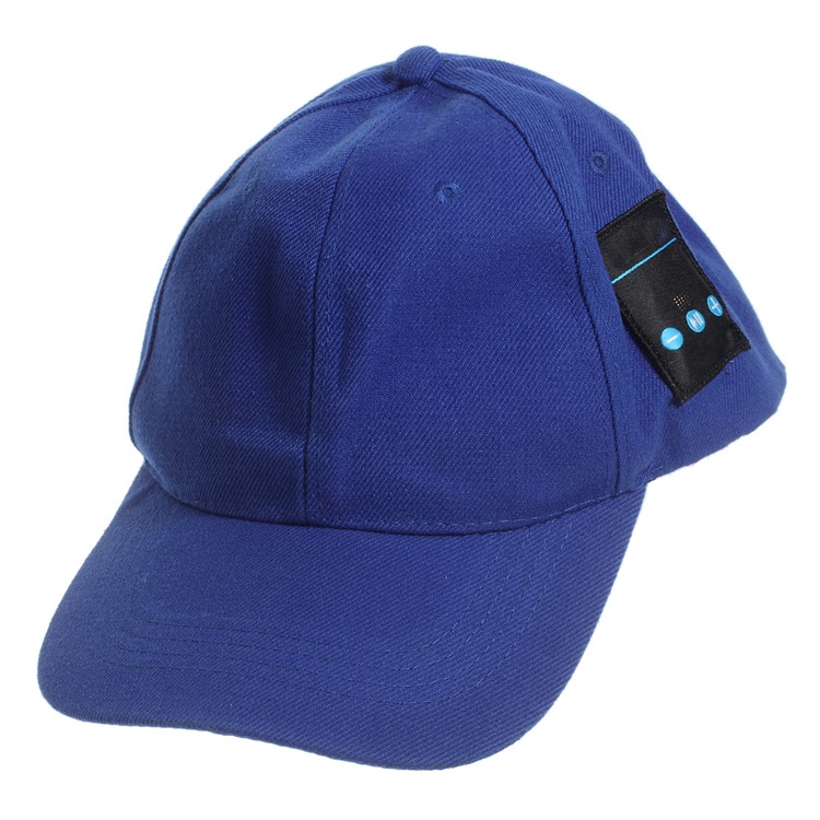 Creative Bluetooth Earphones Baseball Cap Sports Hat Sunhat 2-in-1 with Mic for iPhone Samsung - Blue-2