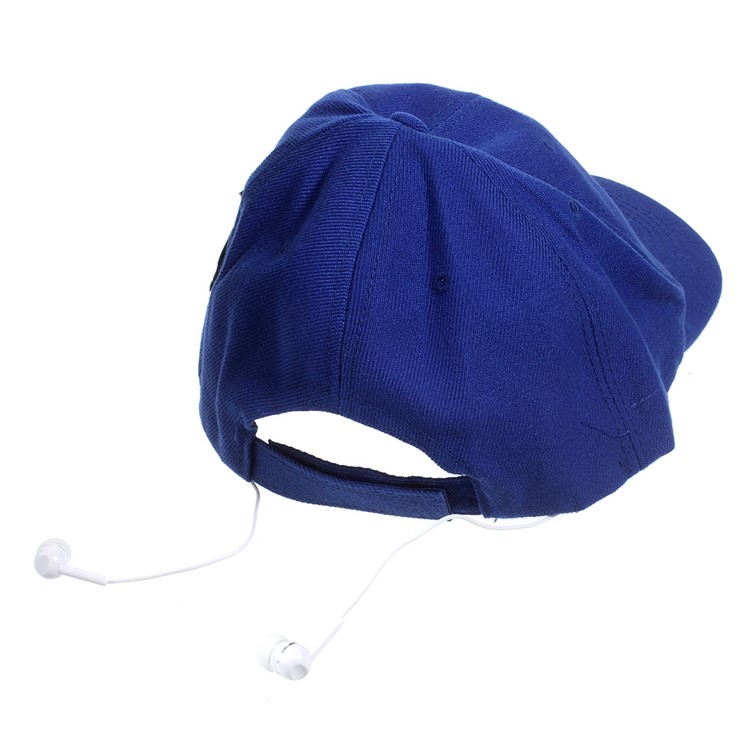 Creative Bluetooth Earphones Baseball Cap Sports Hat Sunhat 2-in-1 with Mic for iPhone Samsung - Blue-3