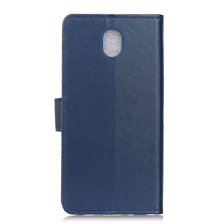 Wallet Leather Stand Phone Cover Shell for LG K30 (2019) - Dark Blue-3