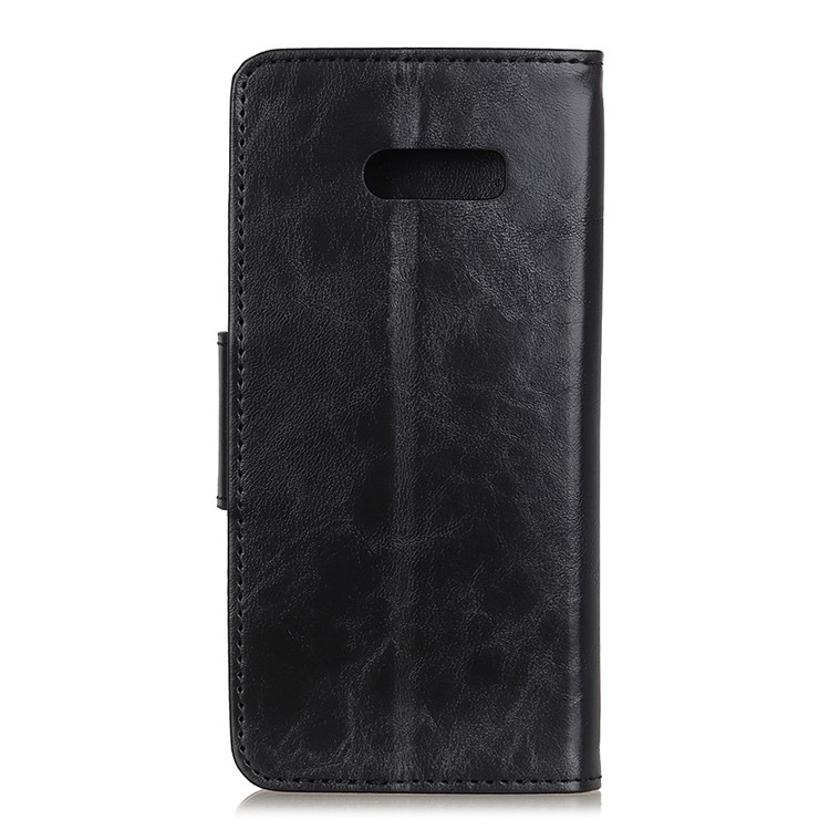 Crazy Horse Leather Wallet Case for LG G8X ThinQ - Black-3
