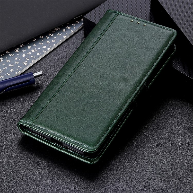 Wallet Leather Stand Case for LG G8X ThinQ - Green-12