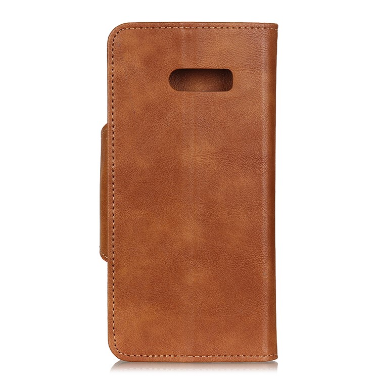 Wallet Leather Stand Case for LG G8X ThinQ - Brown-10