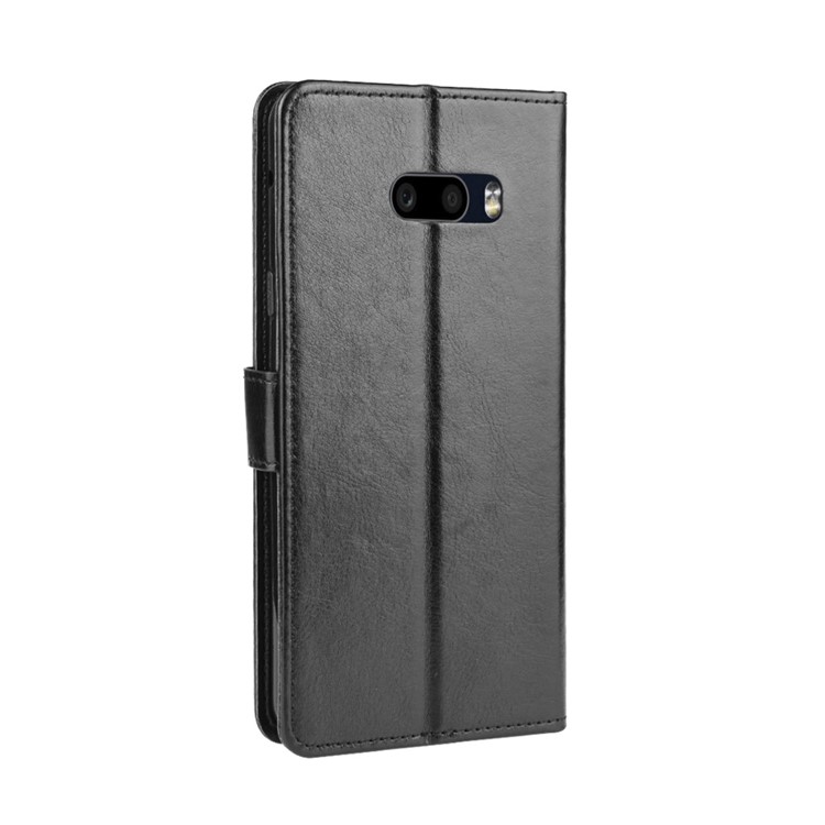 Crazy Horse Texture Leather Wallet Case for LG G8X ThinQ/V50S ThinQ - Black-6