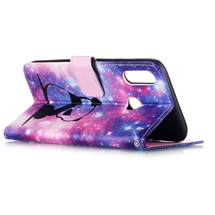 Pattern Printing PU Leather Wallet Phone Casing for LG W10 - Panda-5
